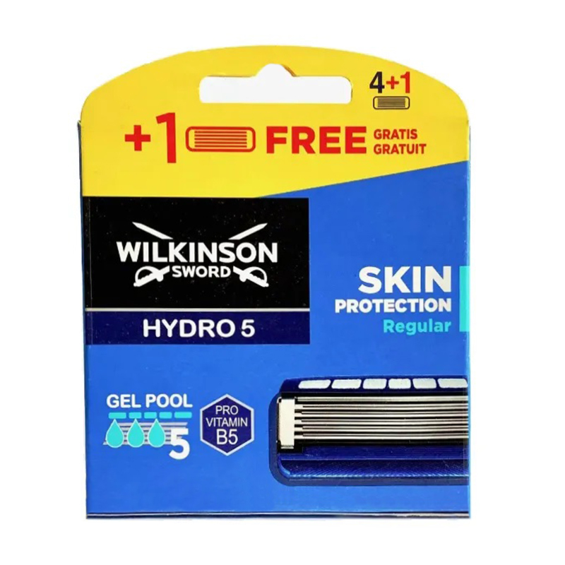 Змінні картриджі для гоління Wilkinson Sword Hydro 5 Skin Protection Regular чоловічі, 4+1 шт