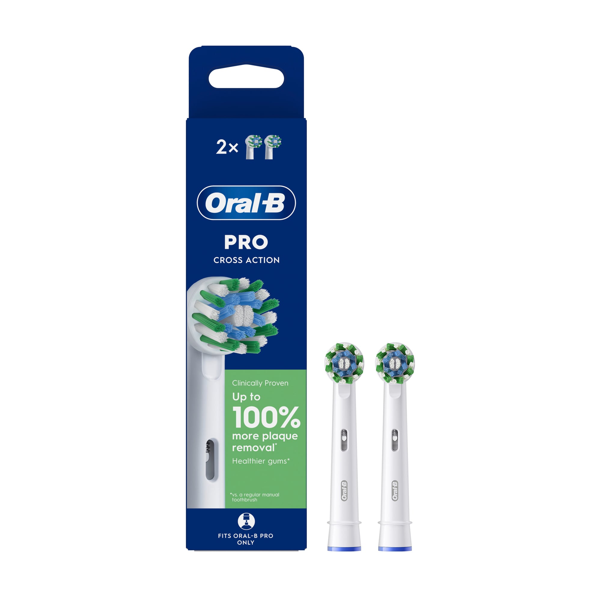 Змінні насадки для електричної зубної щітки Oral-B Pro Cross Action, 2 шт