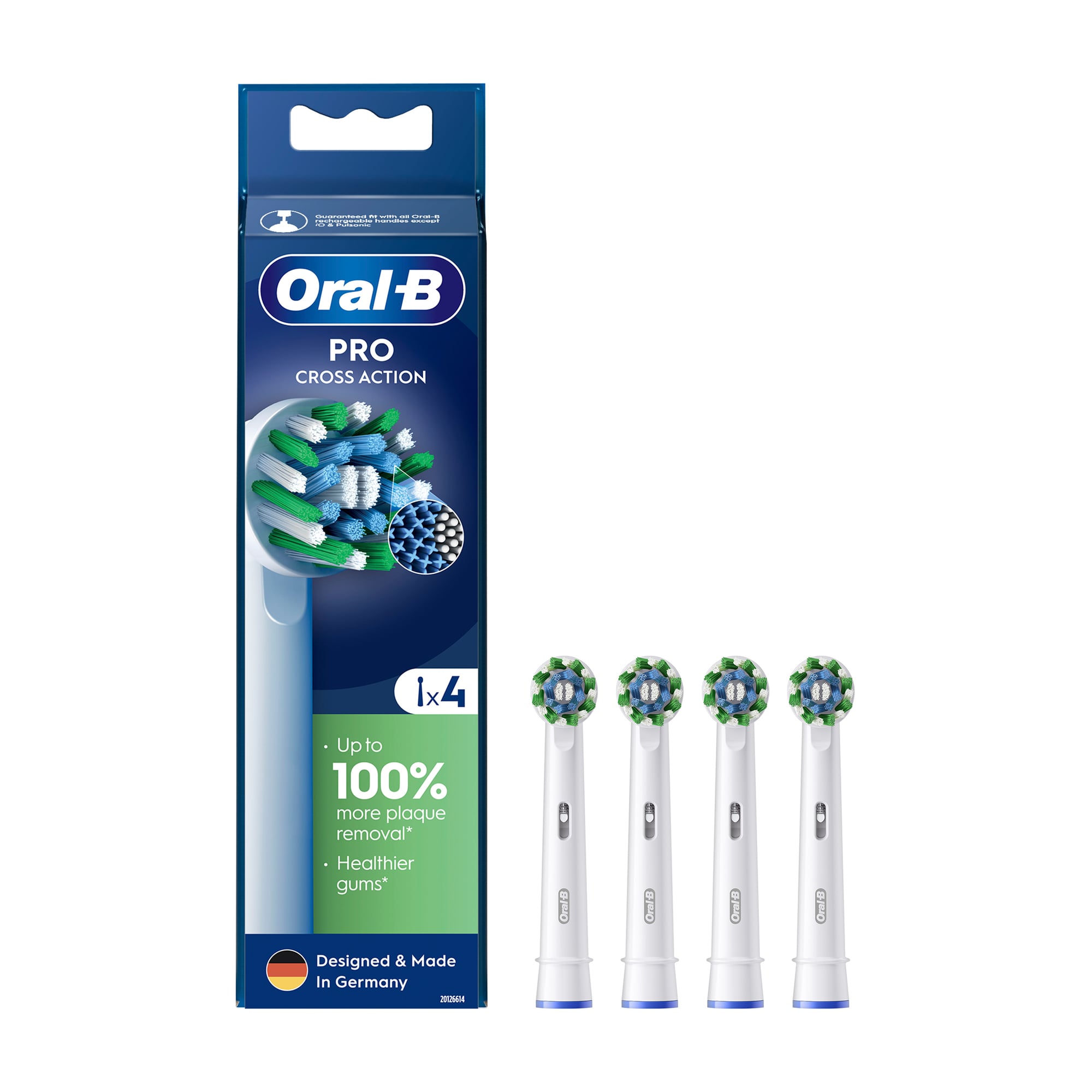 Змінні насадки для електричної зубної щітки Oral-B Pro Cross Action, 4 шт