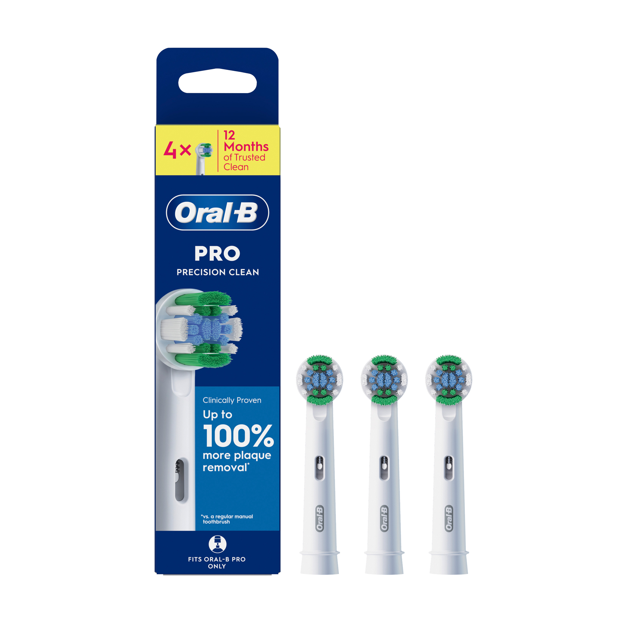 Змінні насадки до електричної зубної щітки Oral-B Pro Precision Clean, 4 шт (EB20RB)