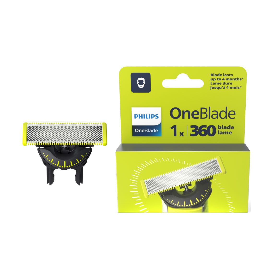 Змінний картридж для гоління PHILIPS OneBlade QP410/50 чоловічий