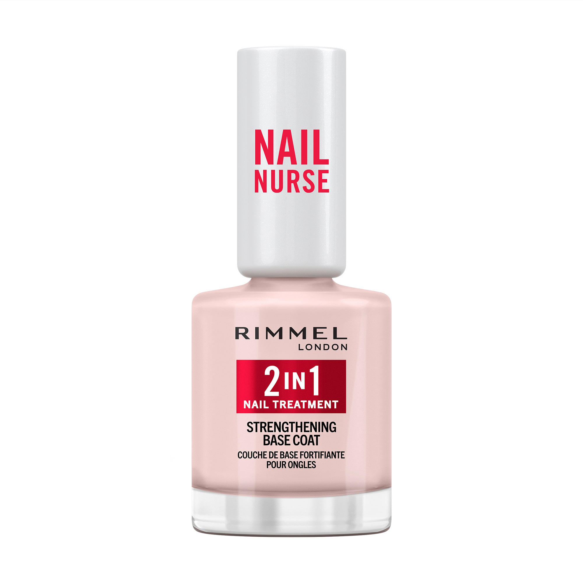 Зміцнювач для нігтів Rimmel Nail Nurse 2 In 1 Nail Treatment Strengthening Base Coat, 12 мл