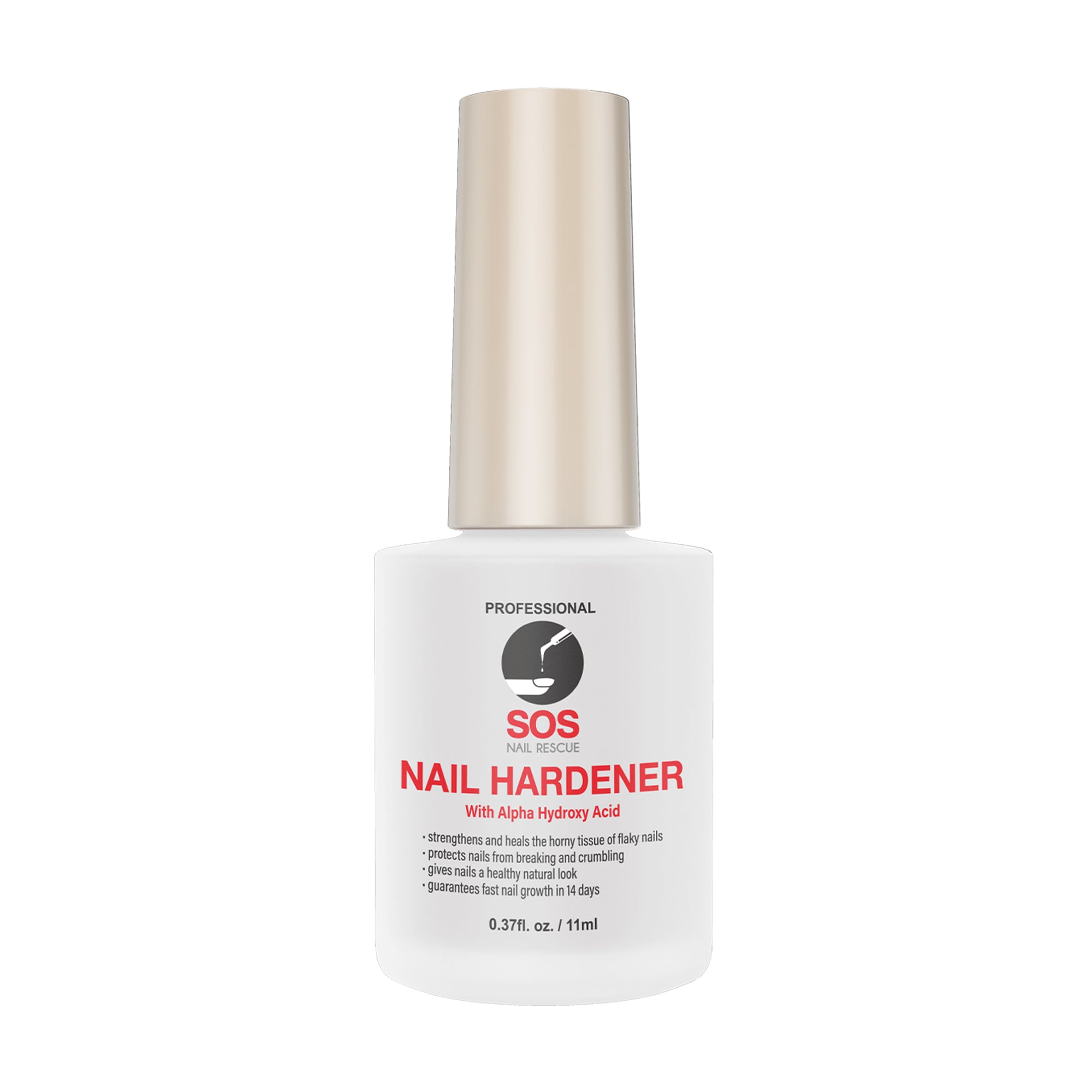 Зміцнювач для нігтів SOS Nail Rescue Nail Hardener, з альфа-гідроксі кислотою, 11 мл