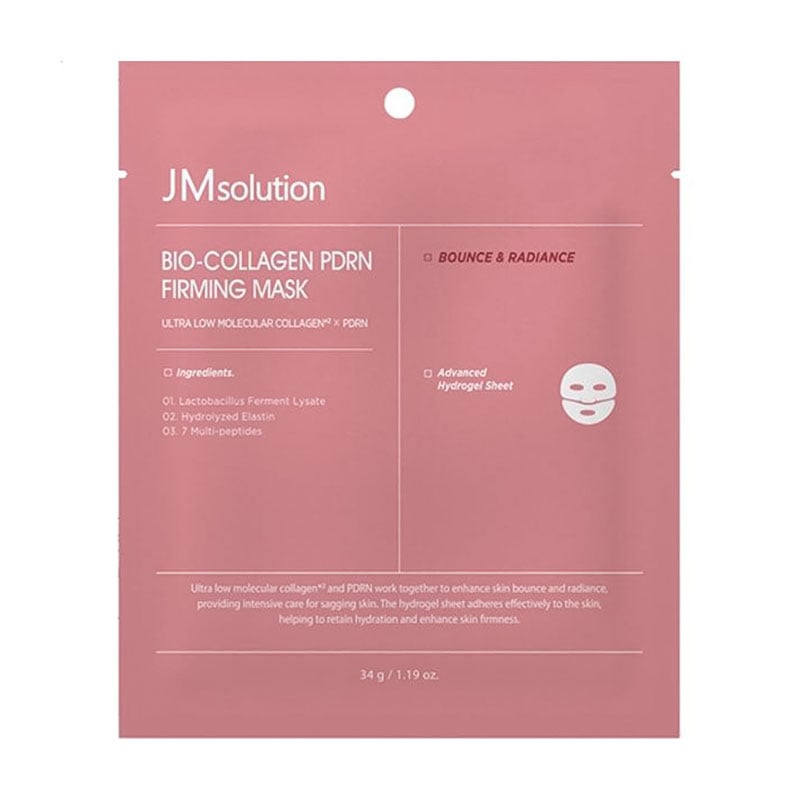 Зміцнювальна тканинна маска для обличчя JMsolution Bio-Collagen PDRN Firming Mask, 34 г