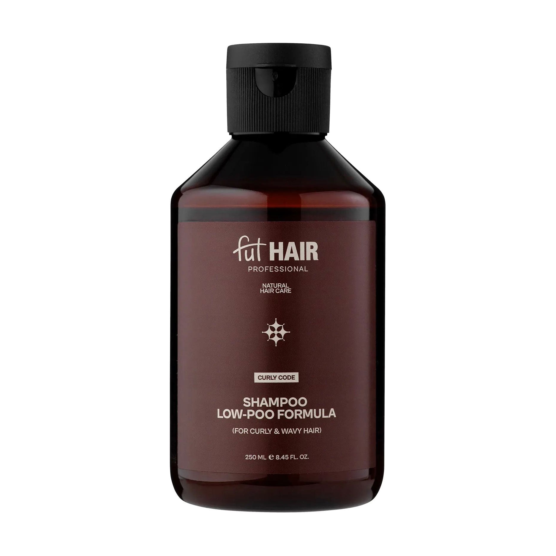 Зміцнювальний безсульфатний шампунь FutHAIR Professional Curly Code Shampoo Low-Poo-Formula для кучерявого та хвилястого волосся, 250 мл