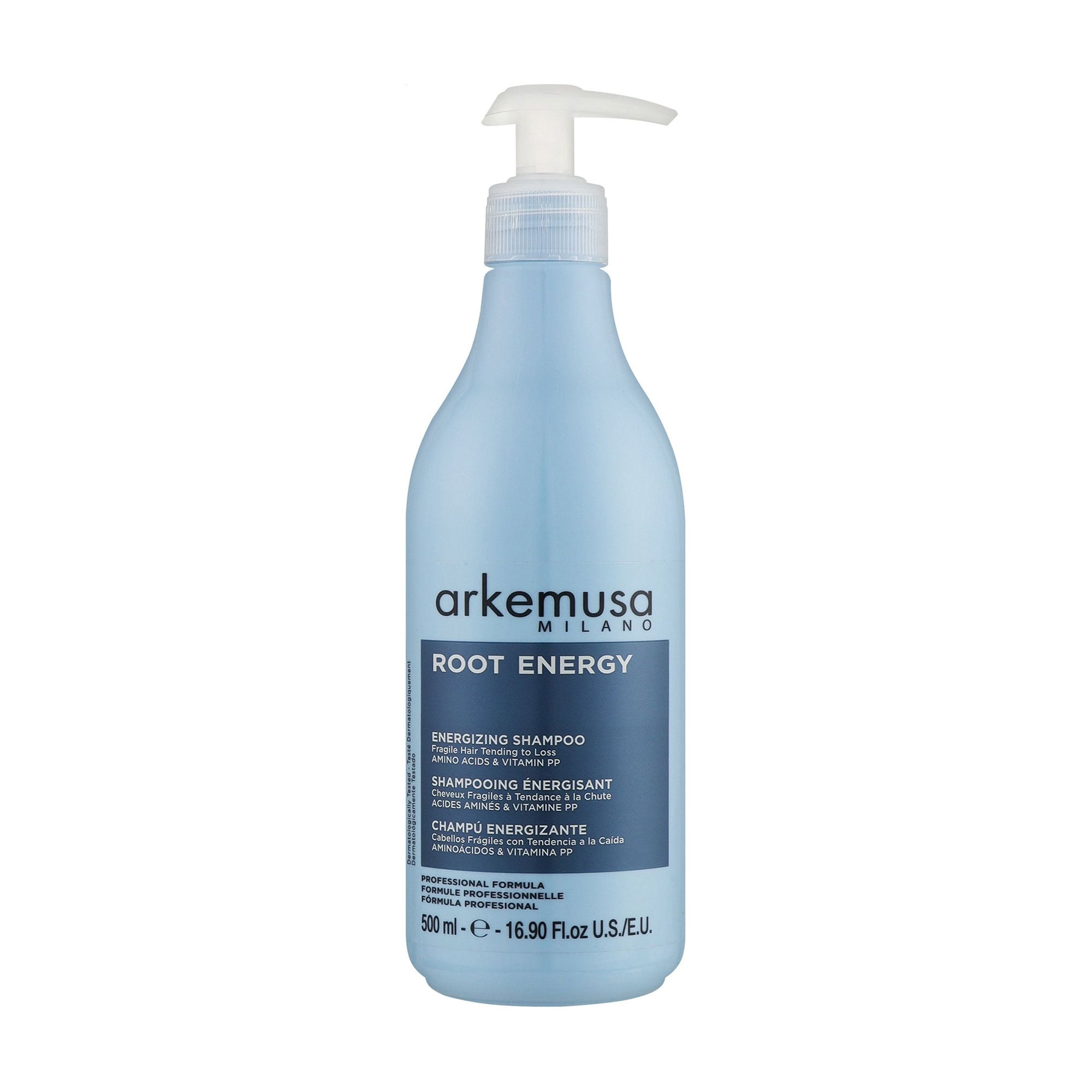 Зміцнювальний шампунь Arkemusa Root Energy Energizing Shampoo для ослабленого волосся, схильного до випадіння, 500 мл