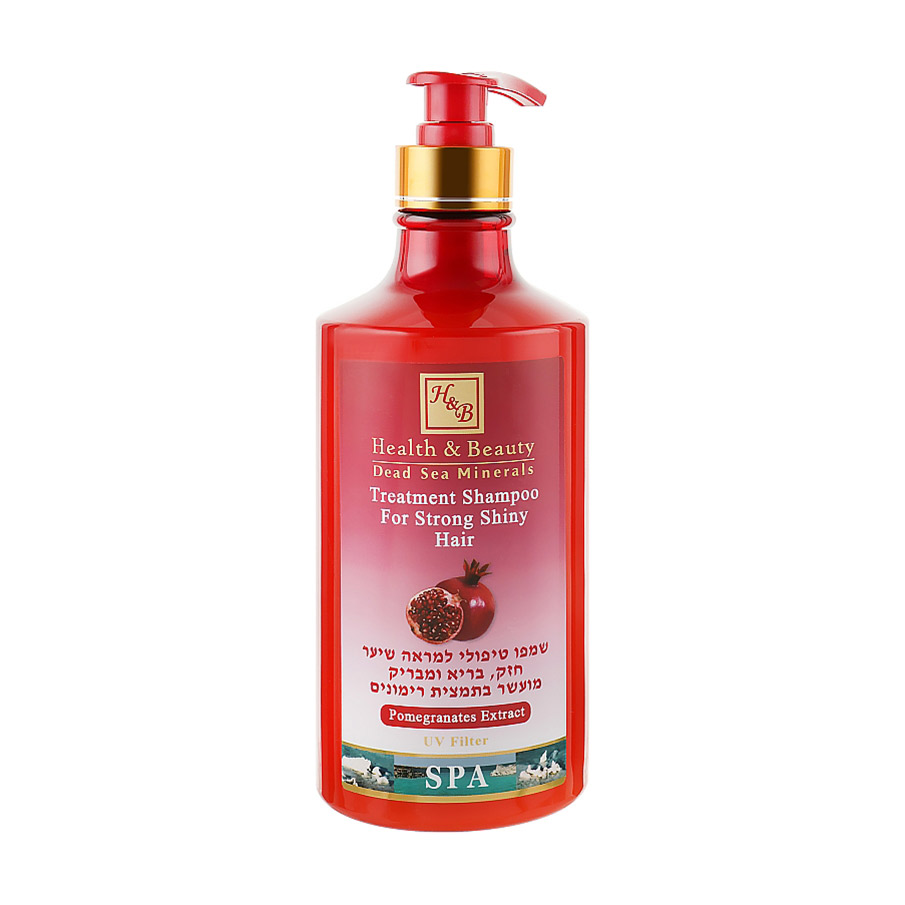 Зміцнювальний шампунь для волосся Health And Beauty Treatment Shampoo для блиску, з екстрактом гранату, 780 мл