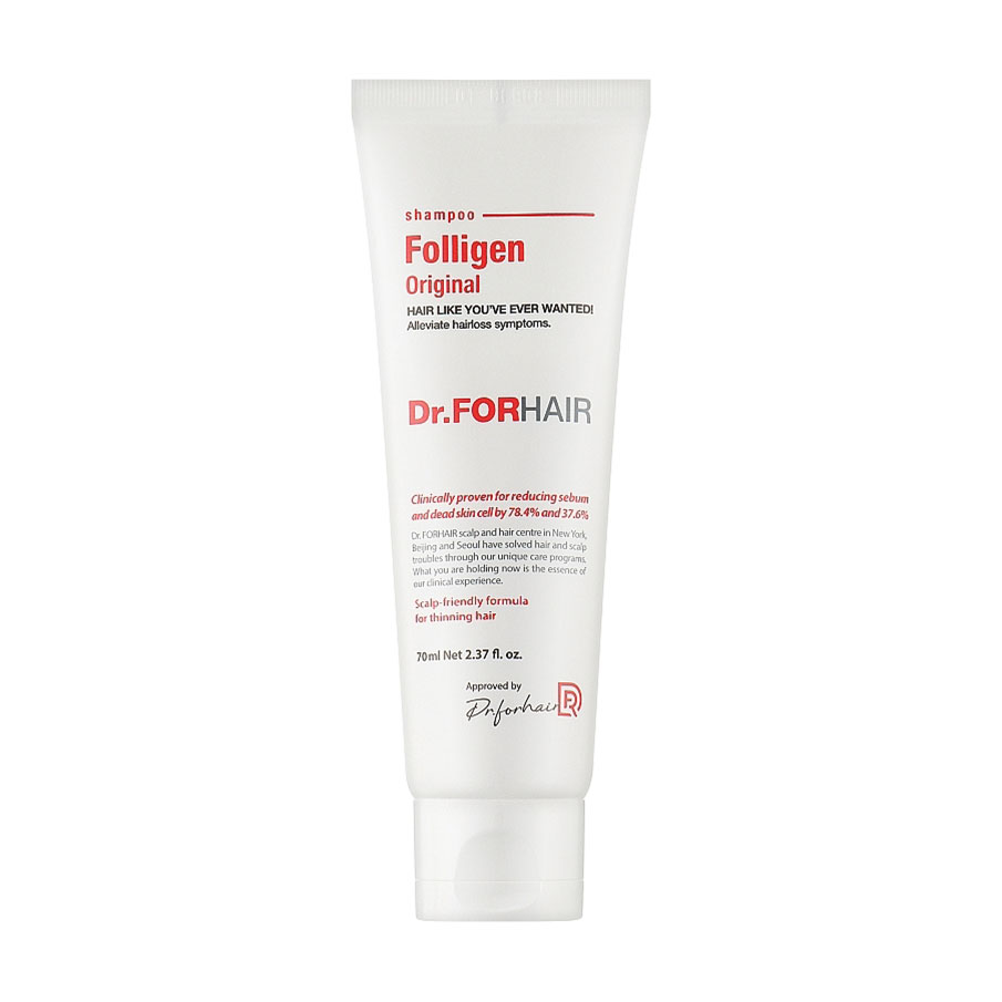 Зміцнювальний шампунь Dr.FORHAIR Folligen Original Shampoo проти випадіння волосся, 70 мл
