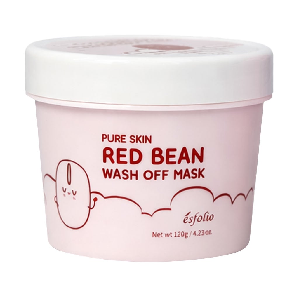 Змивна маска для обличчя Esfolio Pure Skin Red Bean Wash Off Mask з екстрактом червоної квасолі, 120 г
