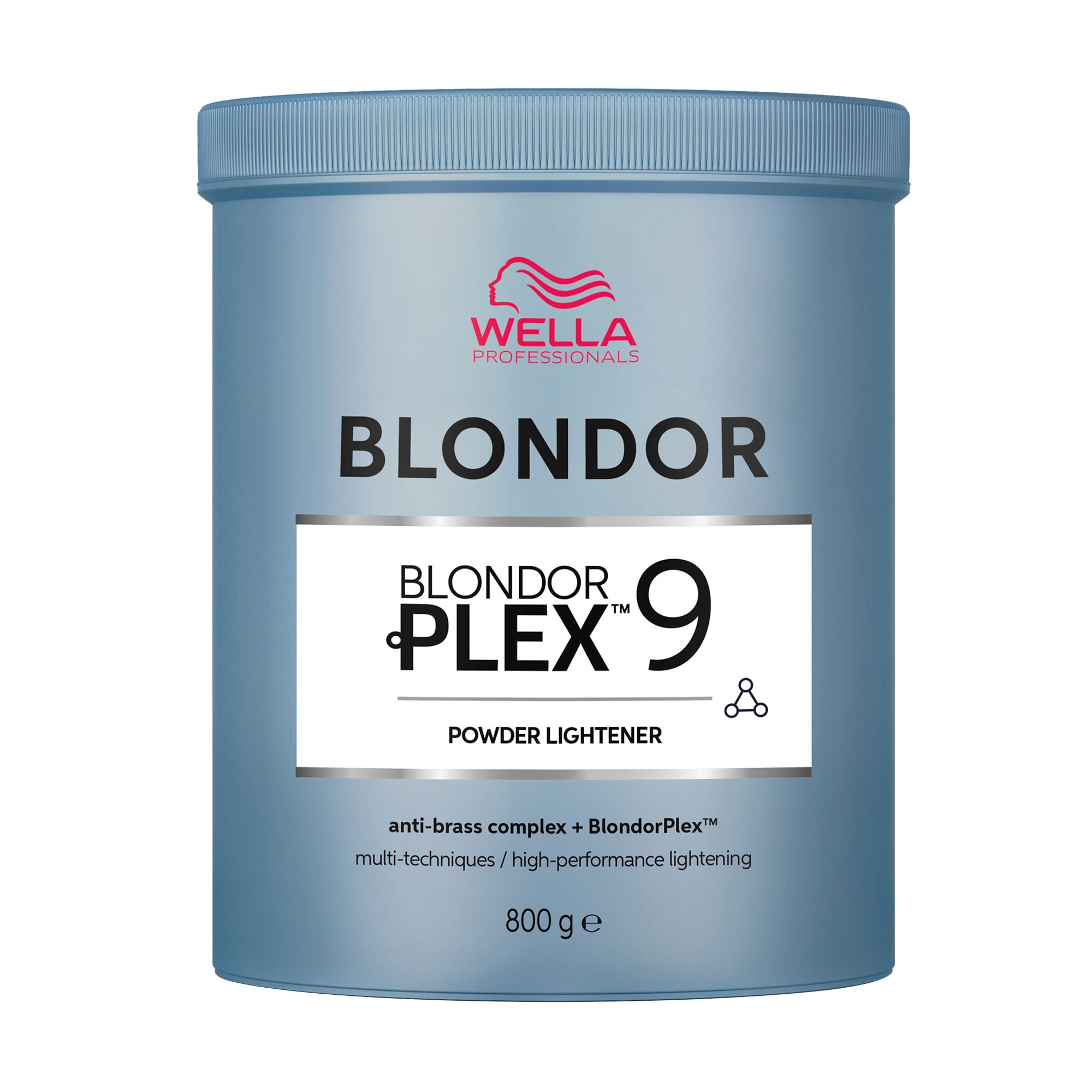 Знебарвлювальна пудра для волосся Wella Professionals Blondor Plex 9 Powder Lightener з технологією Bond Builder та Metal Purifier, 800 г