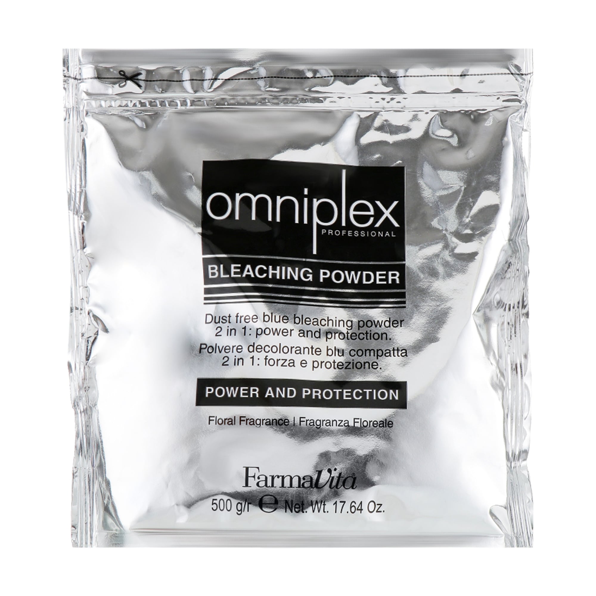 Знебарвлювальний порошок 2 в 1 для волосся FarmaVita Omniplex Bleaching Powder, Blue, 500 г