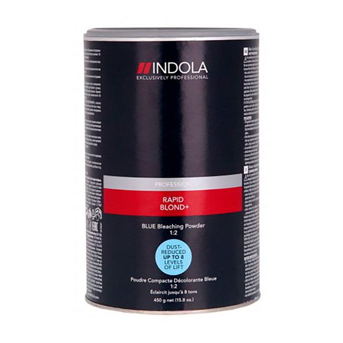 Знебарвлювальний порошок для волосся Indola Profession Rapid Blond + Blue Dust-Free Powder блакитний, 450 г