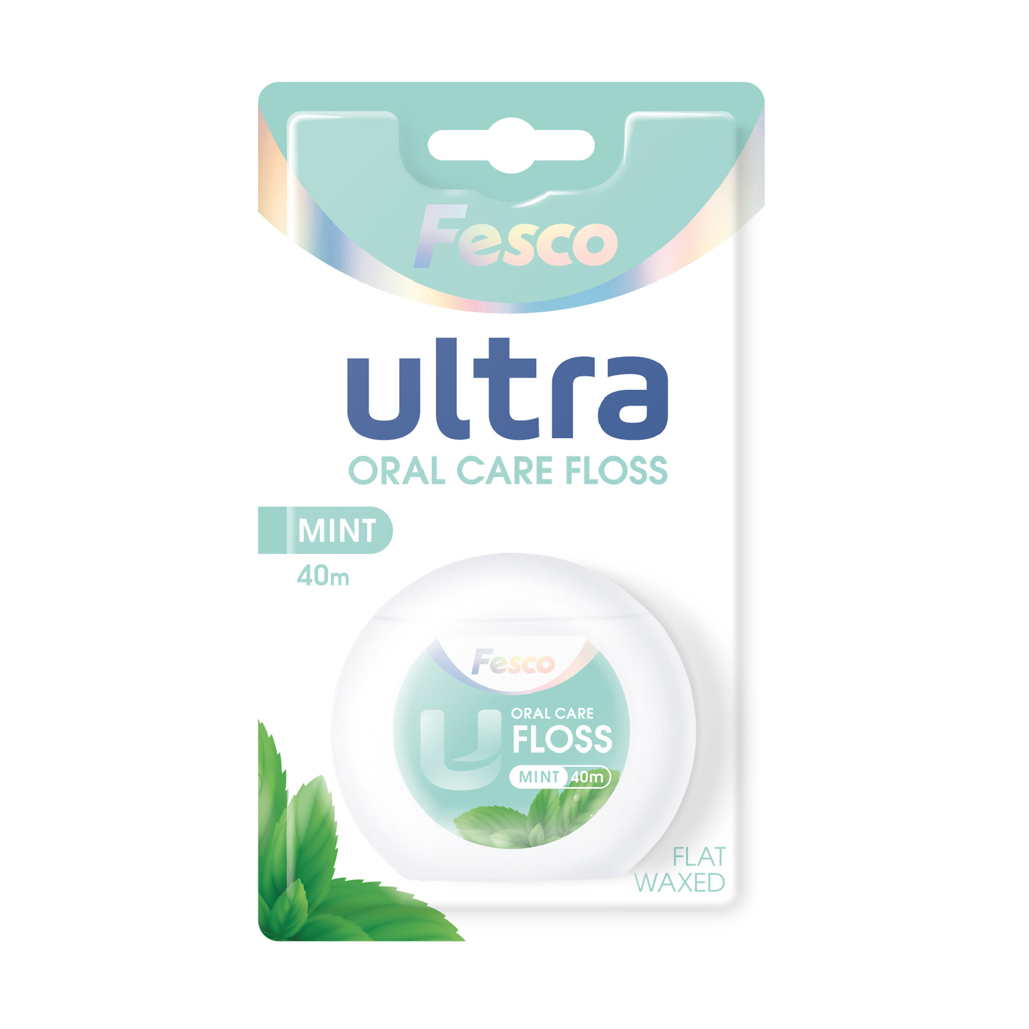 Зубна нитка Fesco Ultra Oral Care Floss Mint, 40 м
