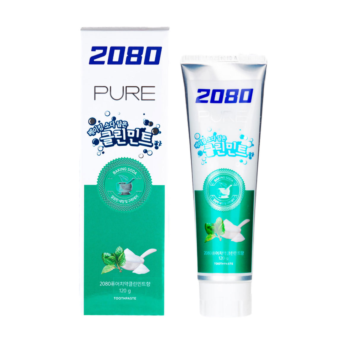 Зубна паста Aekyung 2080 Pure Baking Soda Mint Blast з харчовою содою і м'ятою, 120 г