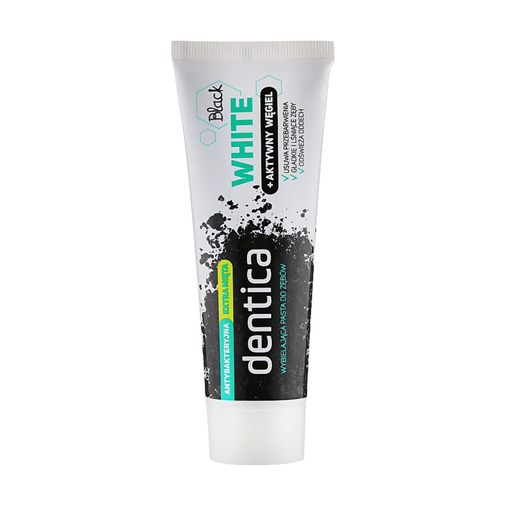 Зубна паста Dentica Black White Toothpaste з активованим вугіллям, 75 мл
