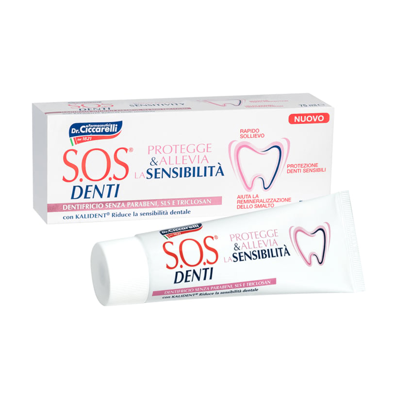 Зубна паста для чутливих зубів Pasta Del Capitano SOS Denti Sensitivity, 75 мл