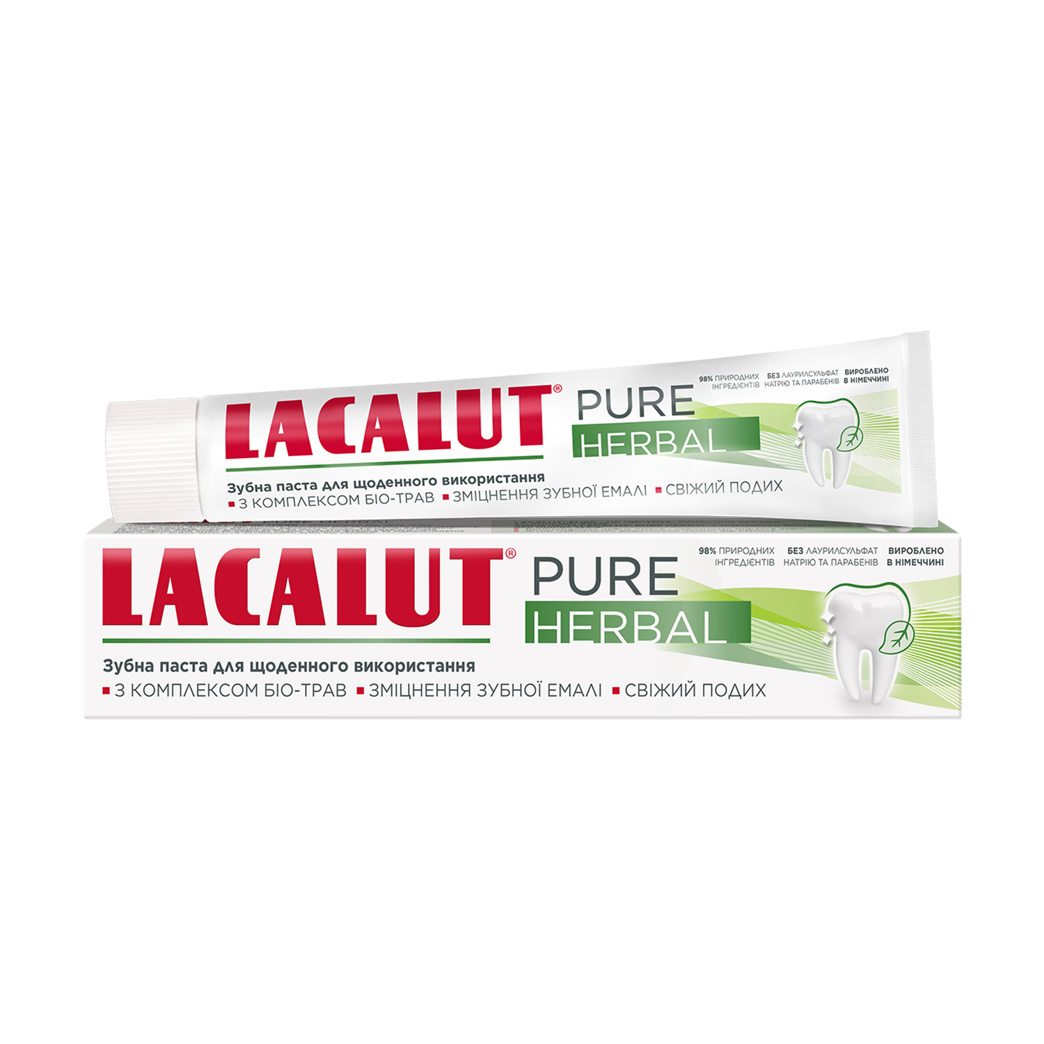 Зубна паста Lacalut Pure Herbal, 75 мл