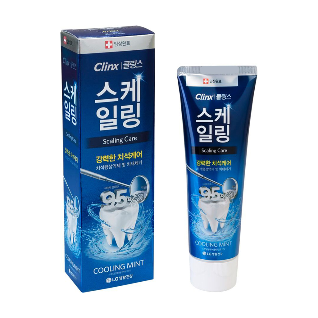 Зубна паста LG Household &amp; Health Clinx Scaling Care Cooling Mint Toothpaste з м'ятою, 120 г