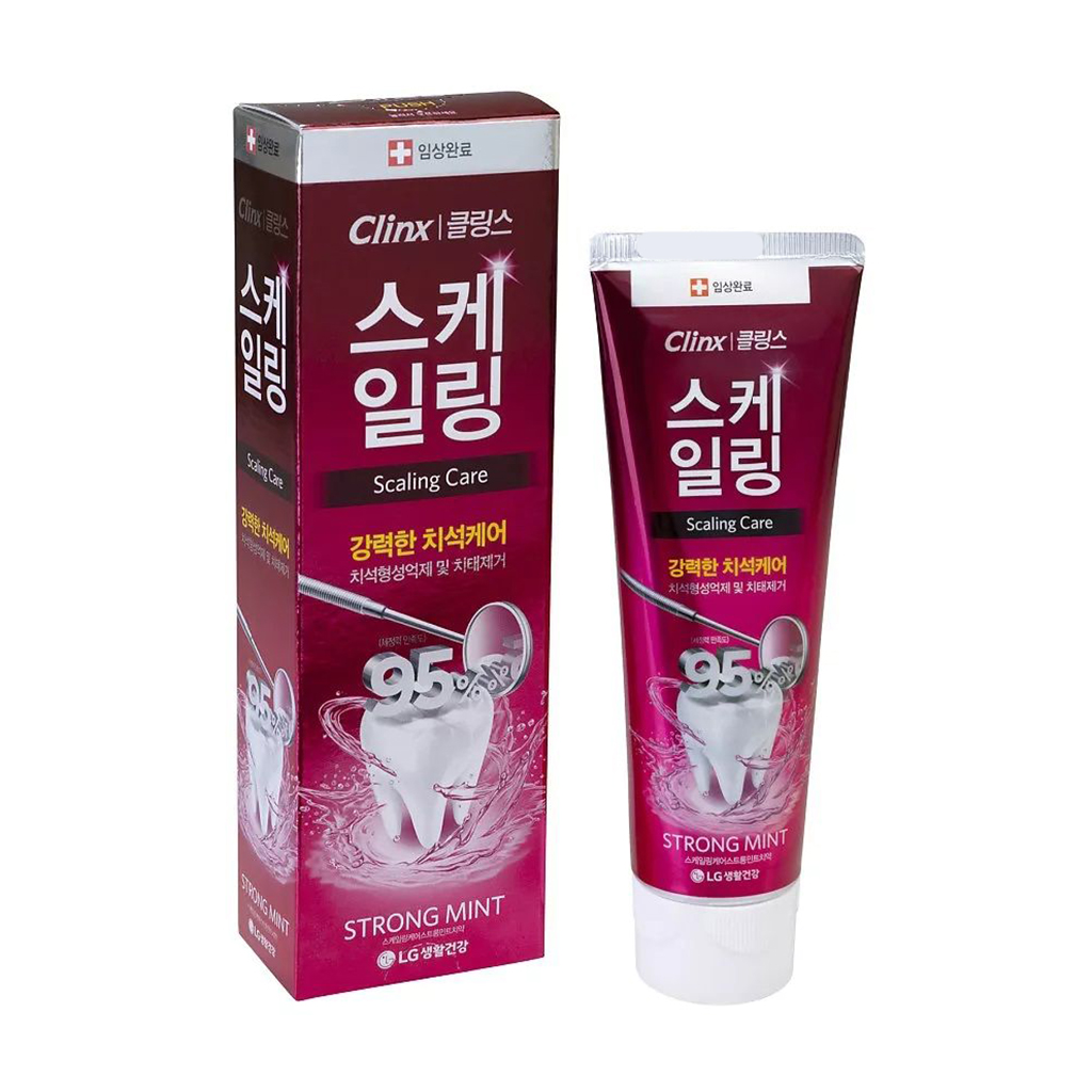 Зубна паста LG Household &amp; Health Clinx Scaling Care Strong Mint Toothpaste з м'ятою, 120 г