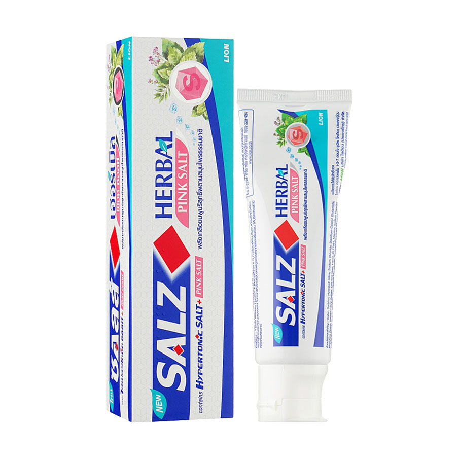 Зубна паста LION Thailand Salz Herbal Pink Salt з рожевою сіллю, 90 г