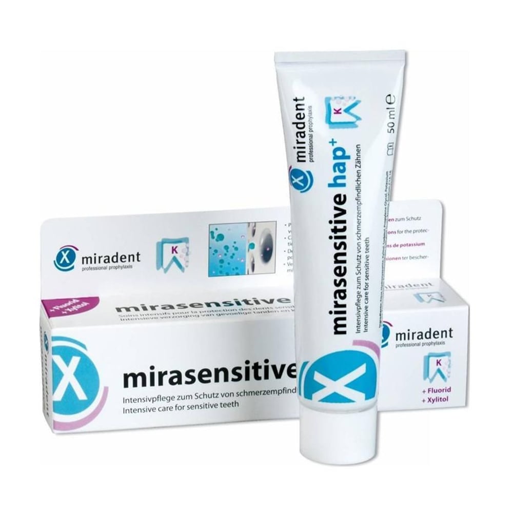 Зубна паста Miradent Mirasensitive Hap+, 50 мл