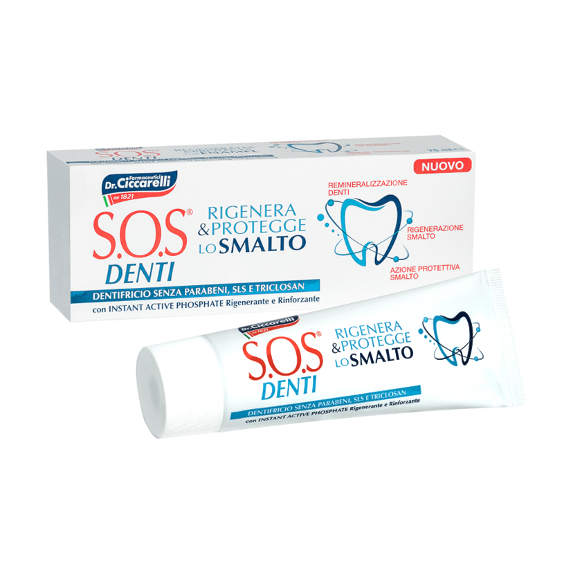 Зубна паста Pasta Del Capitano SOS Denti Enamel Repair Відновлення та зміцнення зубної емалі, 75 мл