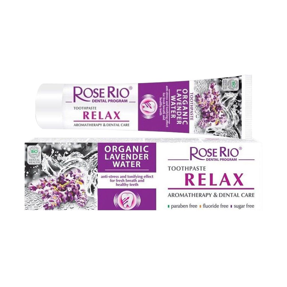 Зубна паста Rose Rio Relax Toothpaste з лавандовою водою, 65 мл