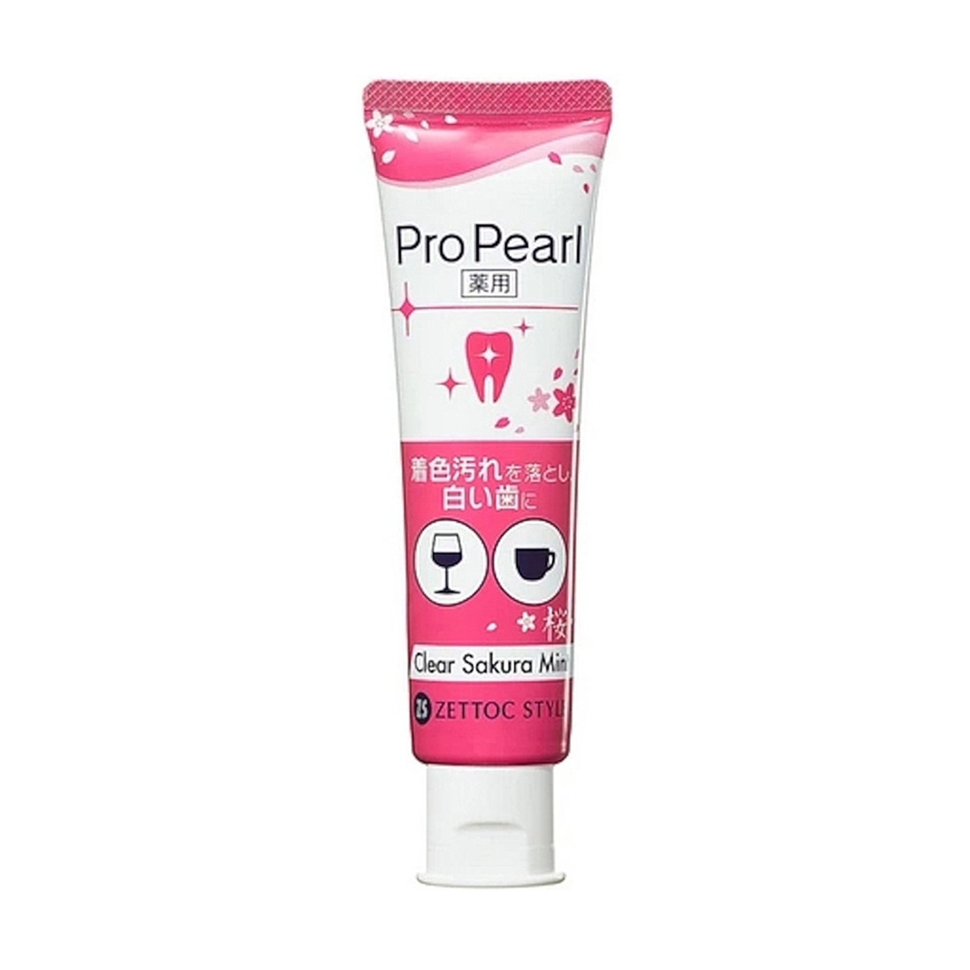 Зубна паста Zettoc ProPearl Clear Sakura Mint, 100 г