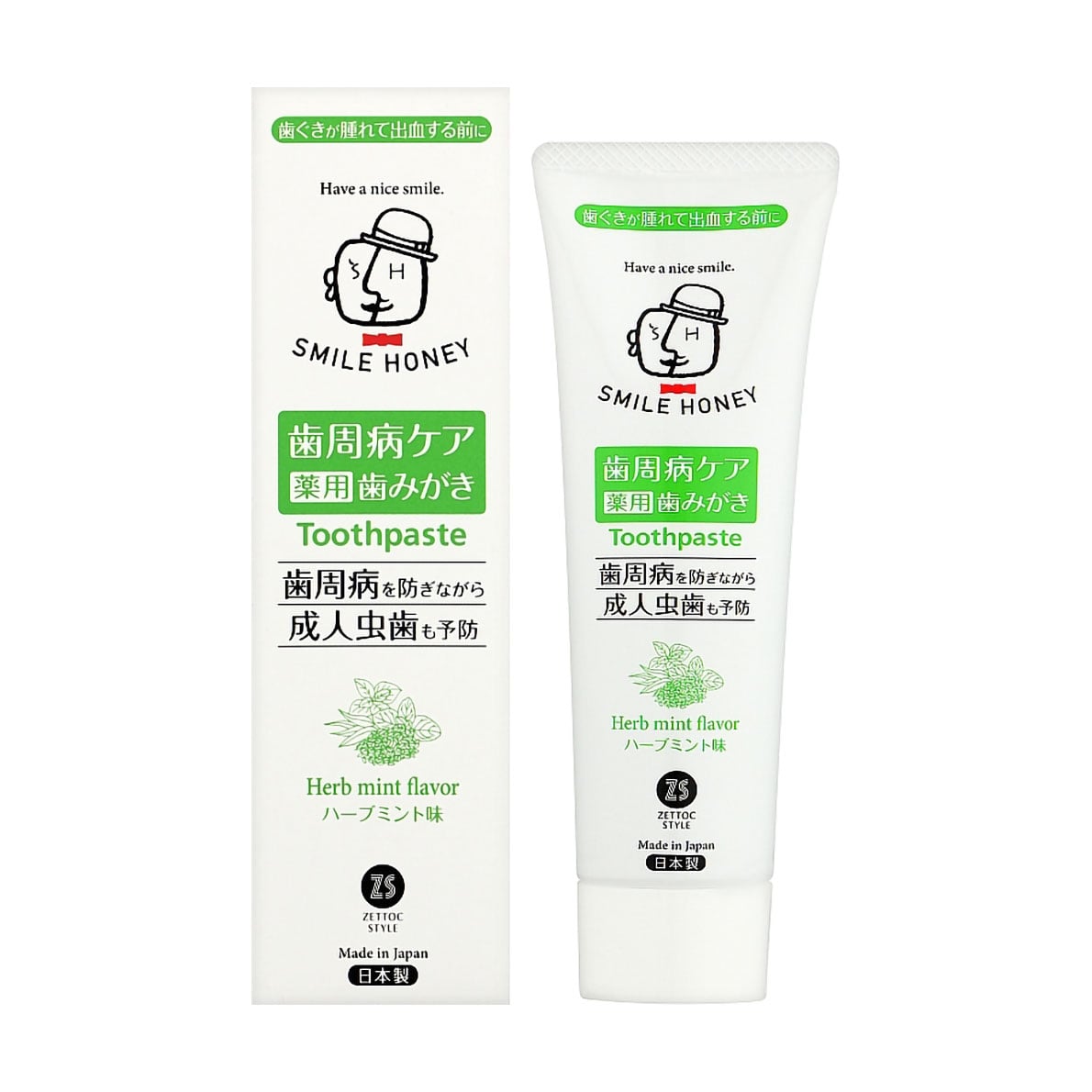 Зубна паста Zettoc Smile Honey Blood Сirculation Promoting від набряклості ясен, 120 г