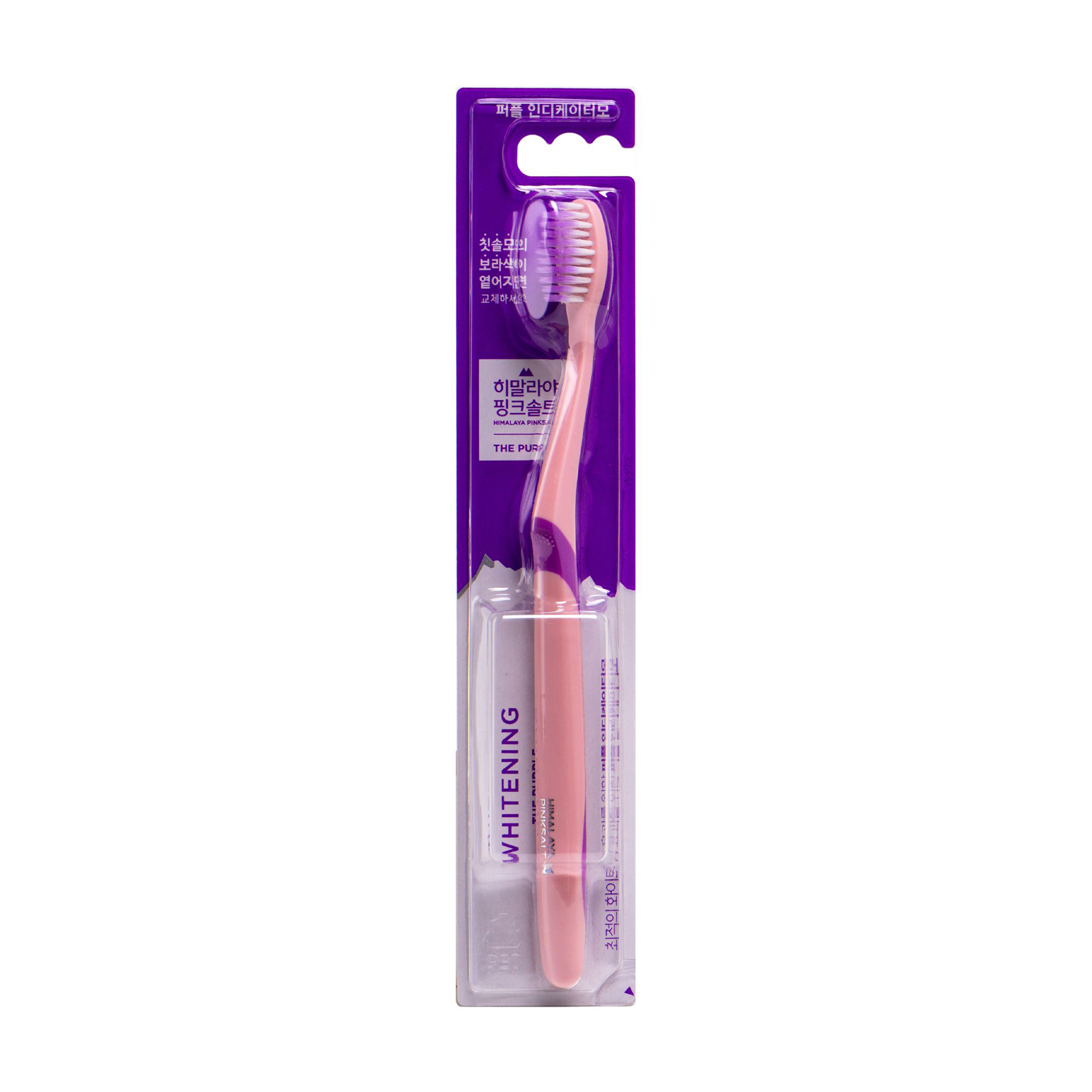 Зубна щітка LG Household &amp; Health Himalaya Pinksalt Whitening The Purple Toothbrush середньої жорсткості, коралова, 1 шт