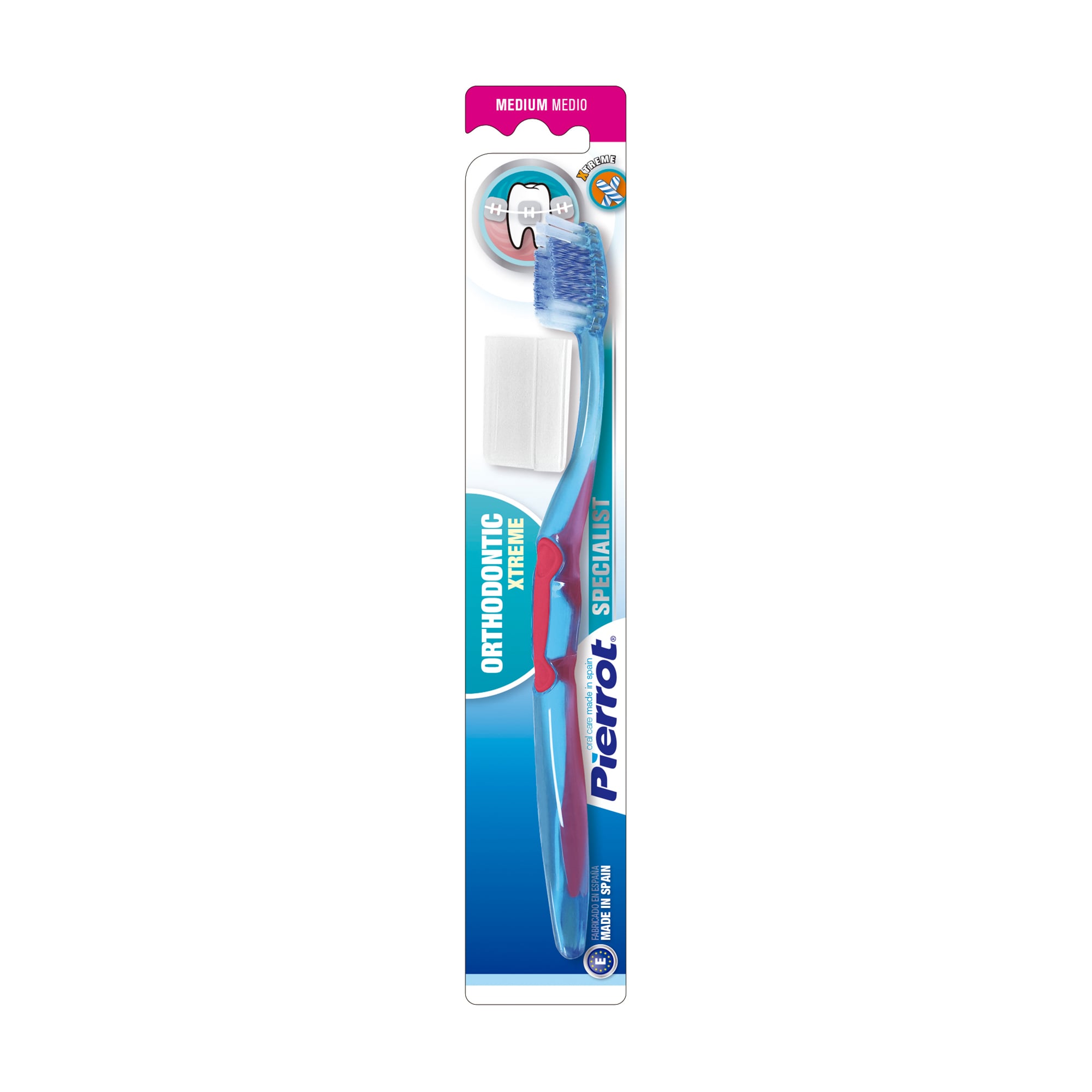 Зубна щітка ортодонтична Pierrot Specialist Toothbrush Orthodontic Xtreme, рожева, 1 шт