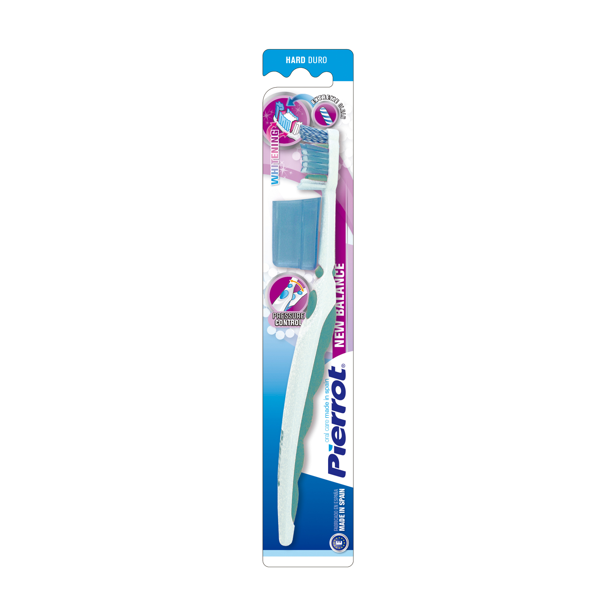 Зубна щітка Pierrot New Balance Whitening Hard відбілювальна, жорстка, 1 шт