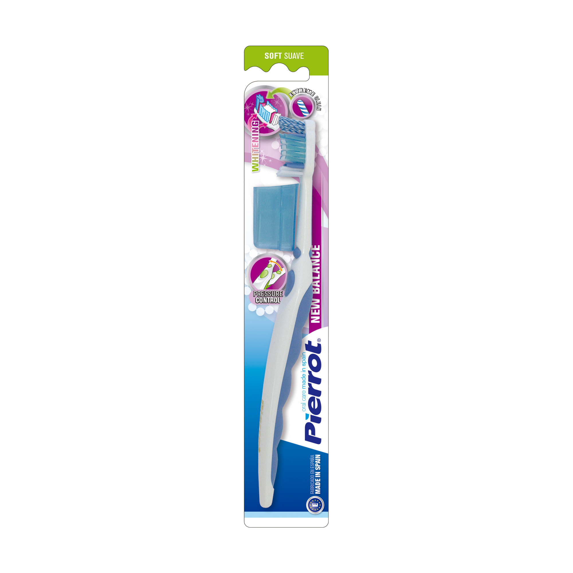 Зубна щітка Pierrot New Balance Whitening Soft відбілювальна, м'яка, 1 шт