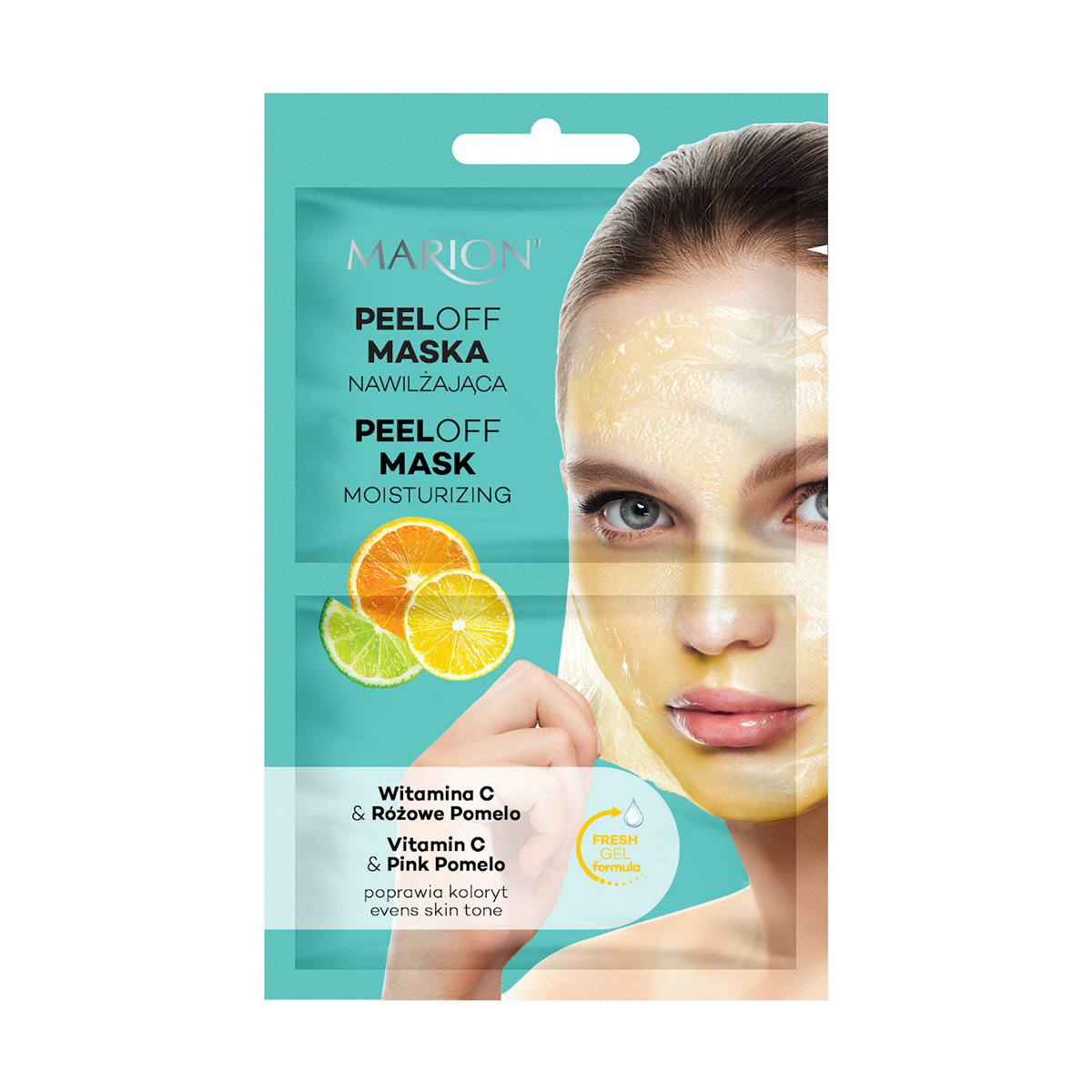 Зволожувальна маска для обличчя Marion Moisturizing Peel-Off Mask Vitamin C &amp; Pink Pomelo, 18 мл