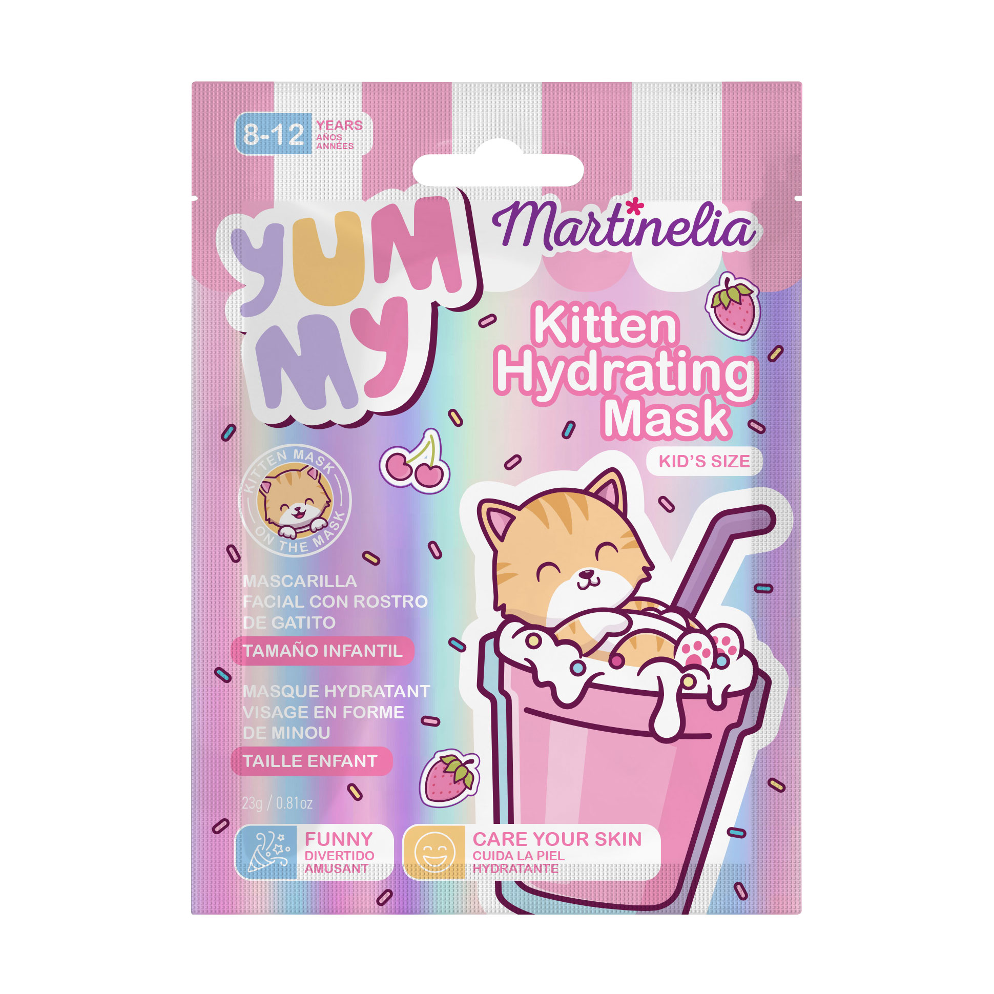 Зволожувальна маска для обличчя Martinelia Yummy, від 8 років, 23 г (77040)