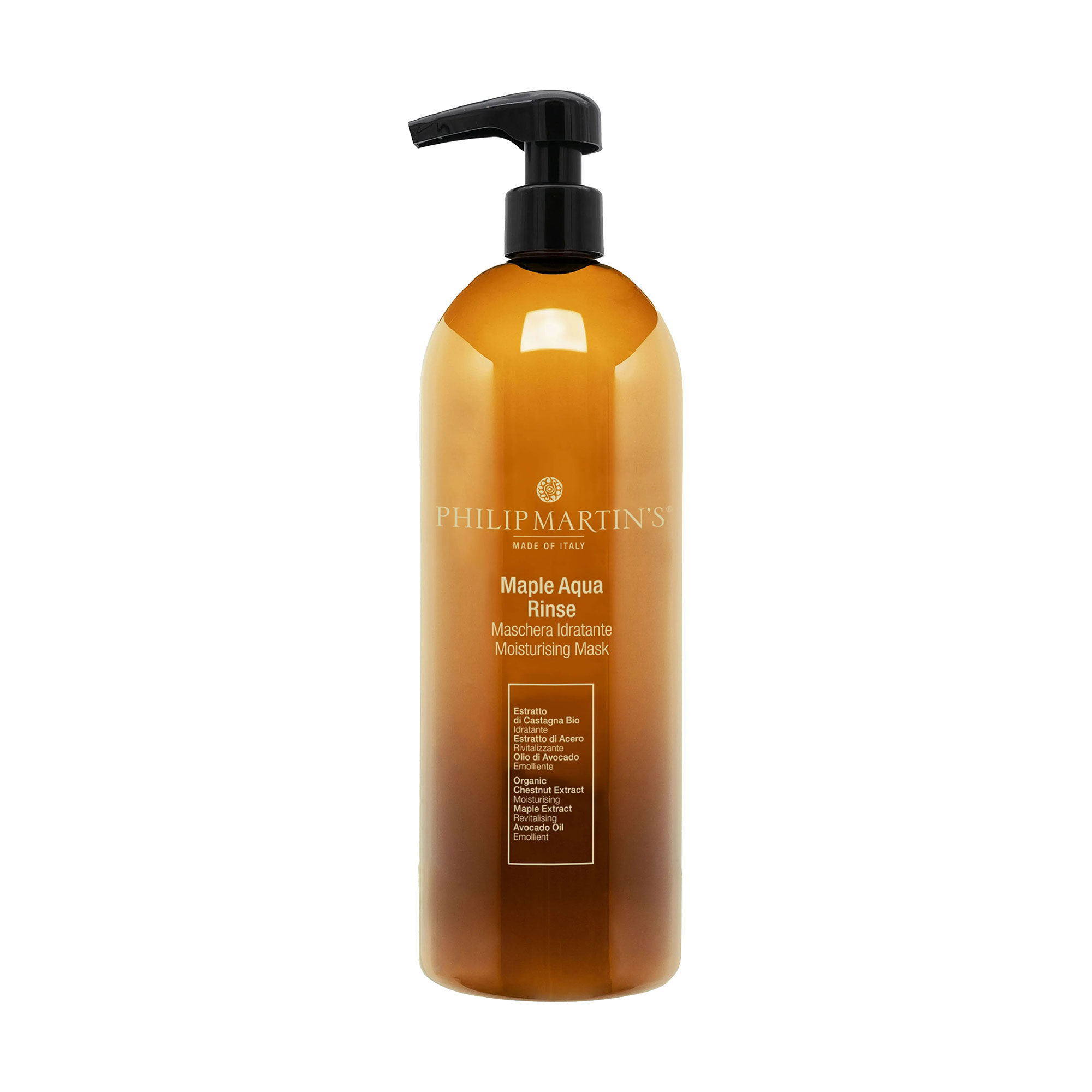 Зволожувальна маска для волосся Philip Martin's Maple Aqua Rinse Moisturising Mask з кленовим екстрактом, 1 л