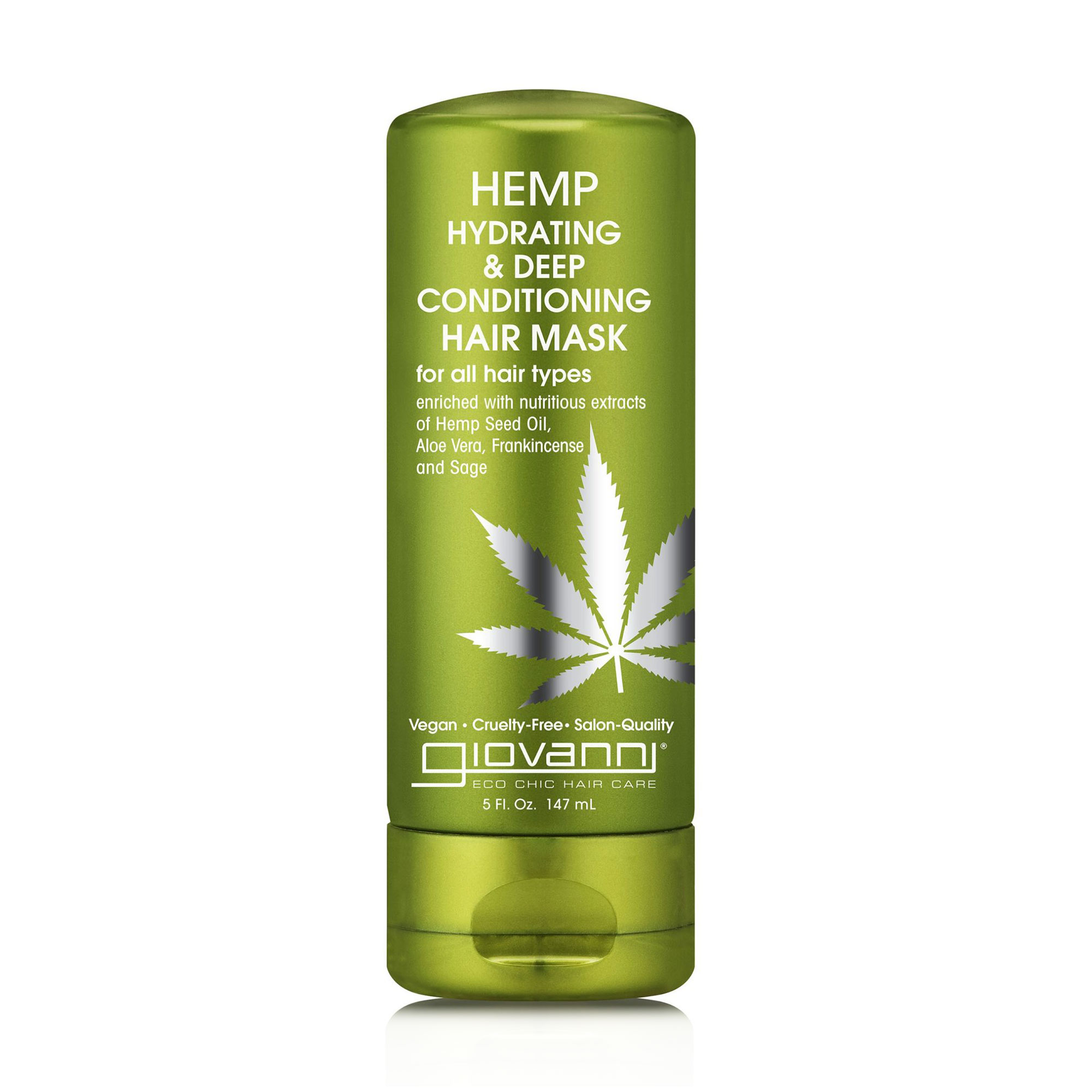 Зволожувальна маска Giovanni Hemp Hydrating &amp; Deep Conditioning Hair Mask для всіх типів волосся, з олією насіння конопель, 147 мл