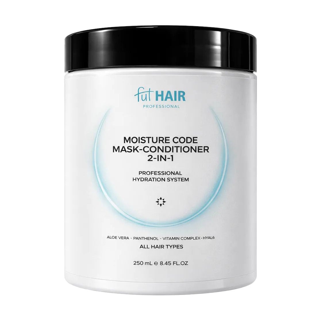 Зволожувальна маска-кондиціонер 2 в 1 FutHAIR Professional Moisture Code Mask-Conditioner 2-in-1 для всіх типів волосся, 250 мл