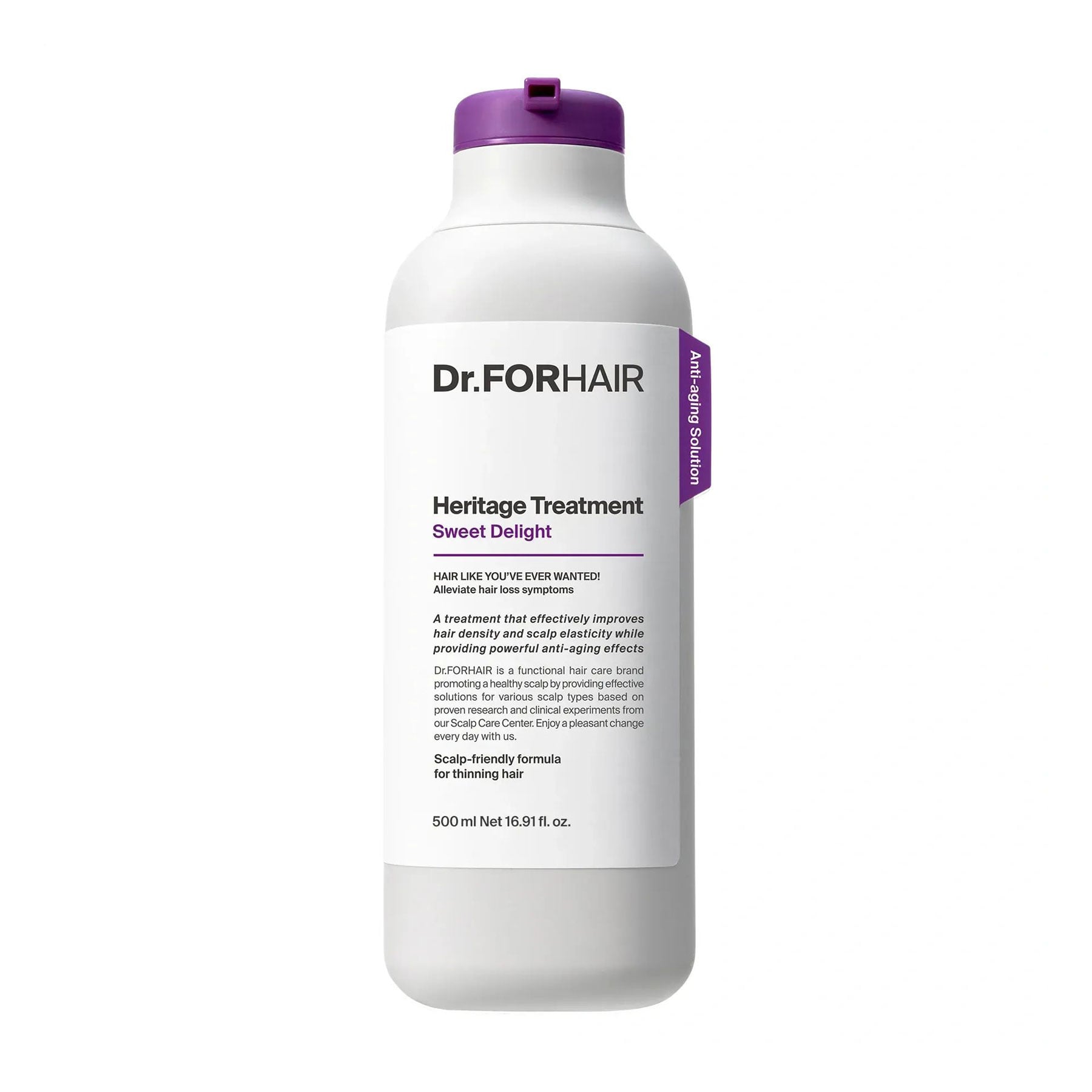 Зволожувальна маска-кондиціонер Dr.FORHAIR Heritage Treatment Sweet Delight для тонкого волосся, 500 мл