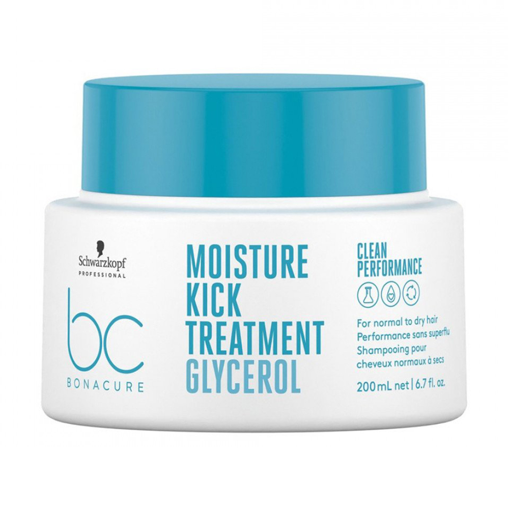 Зволожувальна маска Schwarzkopf Professional BC Bonacure Moisture Kick Treatment Glycerol для нормального та сухого волосся, 200 мл