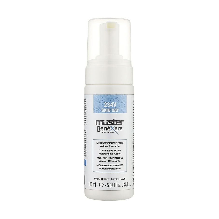 Зволожувальна очищувальна пінка для обличчя Muster Benexere Professional 234V Skin Day Cleansing Foam, 150 мл