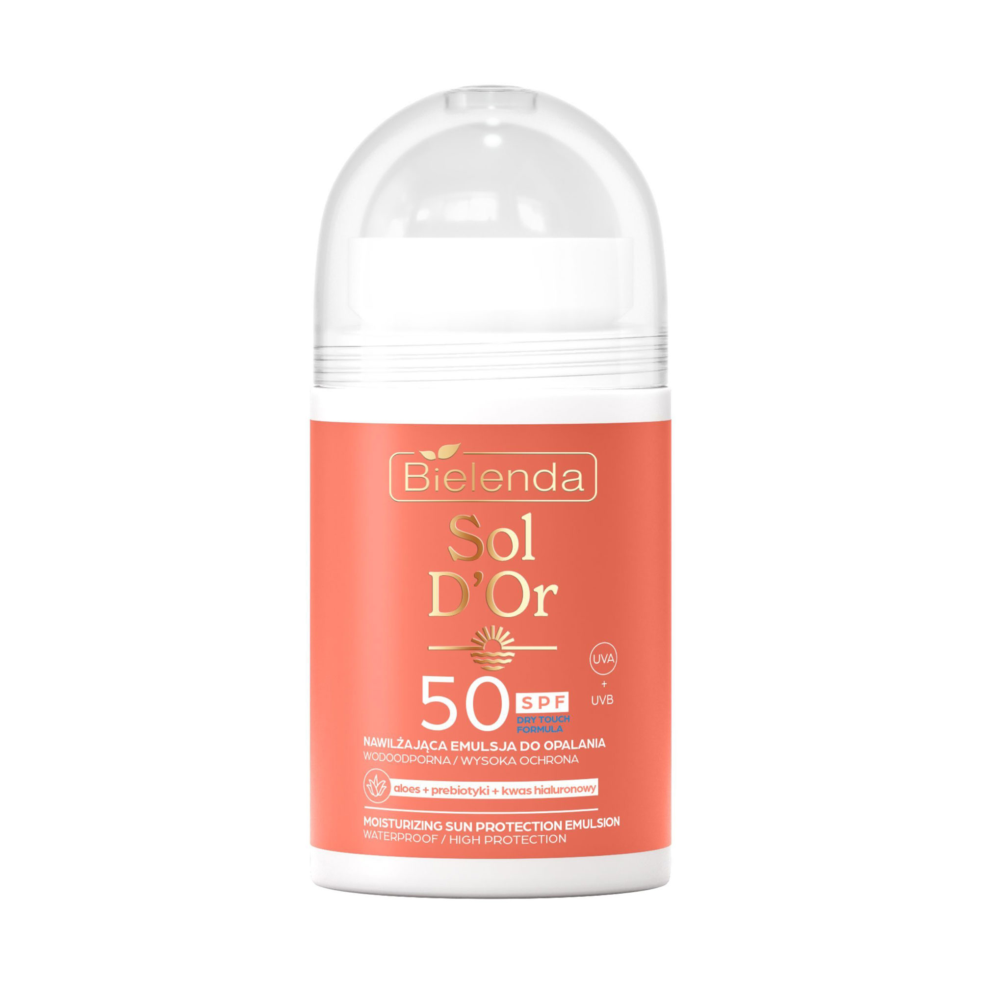 Зволожувальна сонцезахисна емульсія-ролик Bielenda Sol D'Or Moisturizing Sun Protection Emulsion, SPF 50, 100 мл