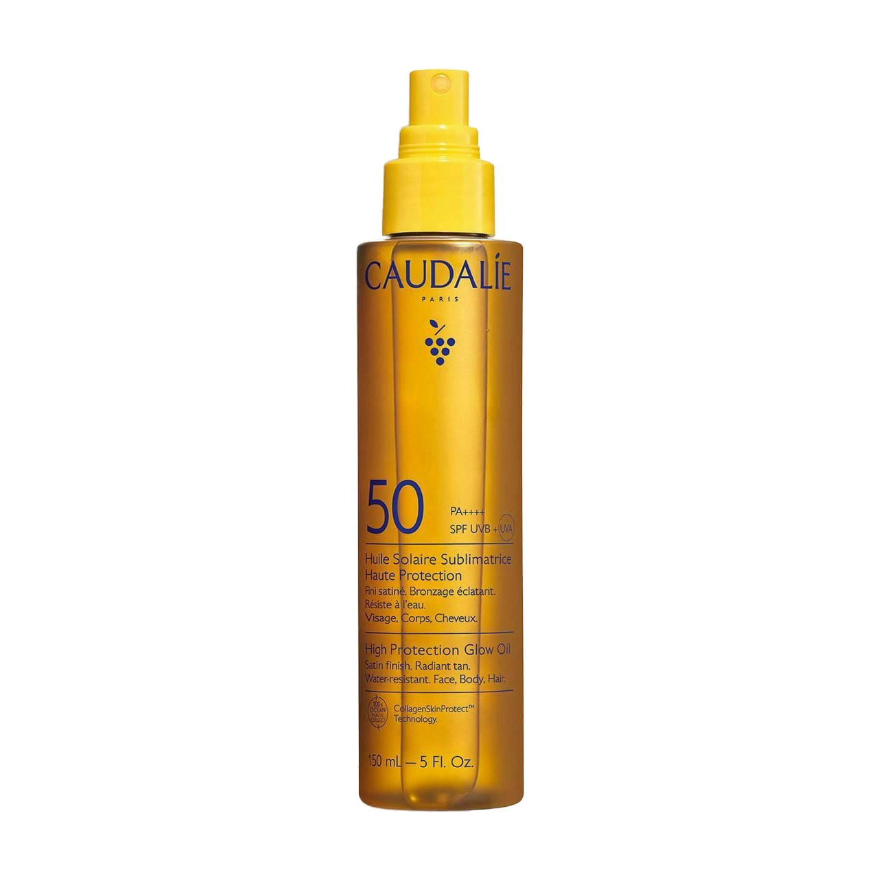 Зволожувальна сонцезахисна олія для тіла Caudalie High Protection Glow Oil, SPF 50, 150 мл