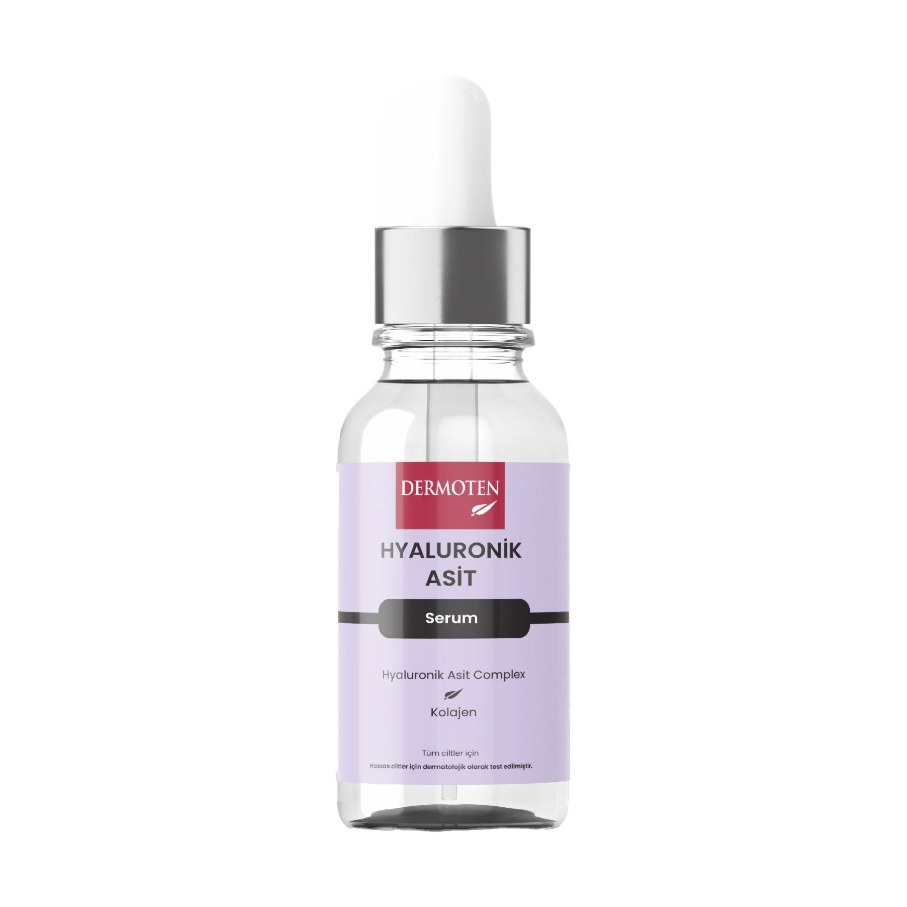 Зволожувальна сироватка для обличчя Dermoten Hyaluronic Acid Serum з гіалуроновою кислотою, 30 мл