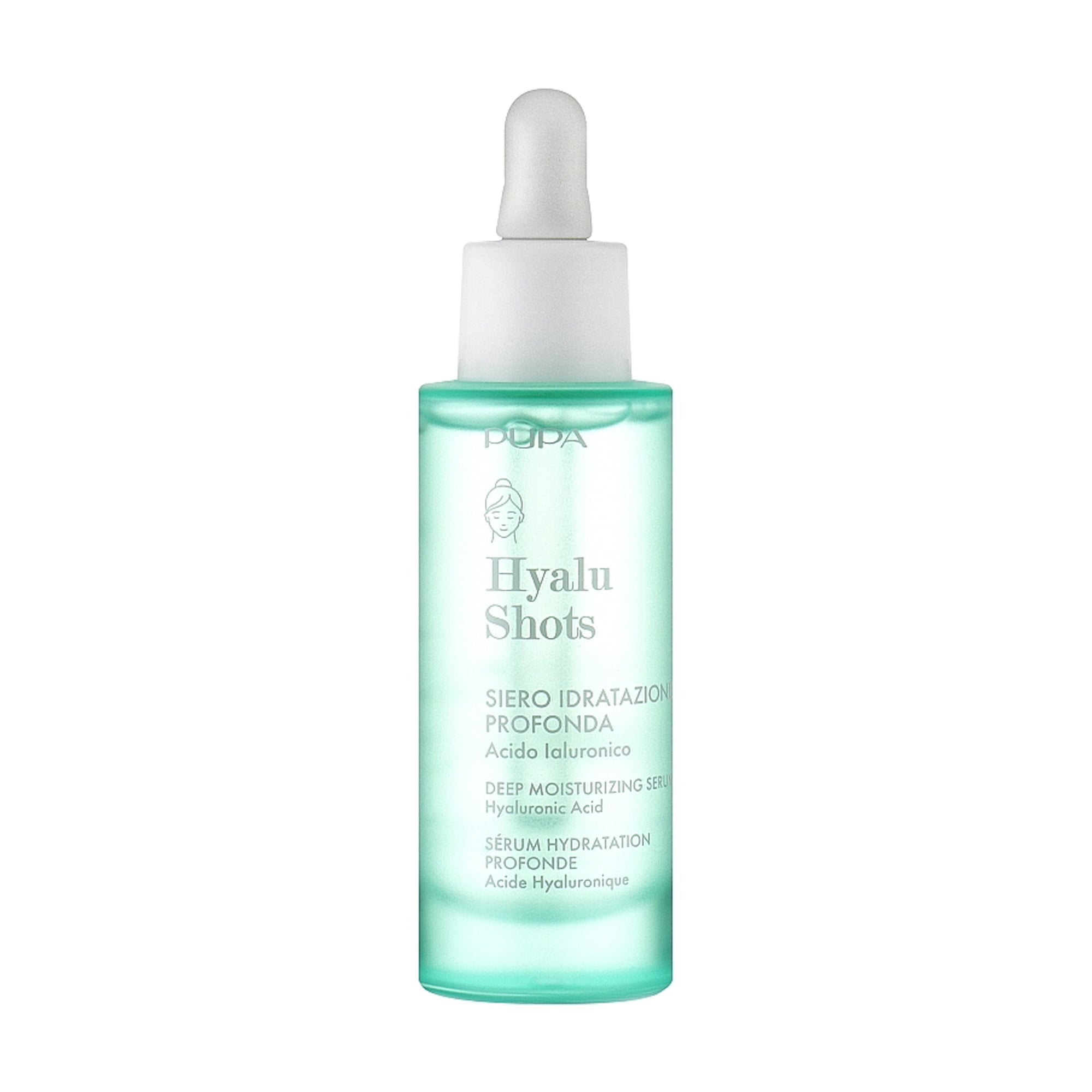 Зволожувальна сироватка для обличчя Pupa Hyalu Shots Deep Moisturizing Serum з гіалуроновою кислотою, 30 мл