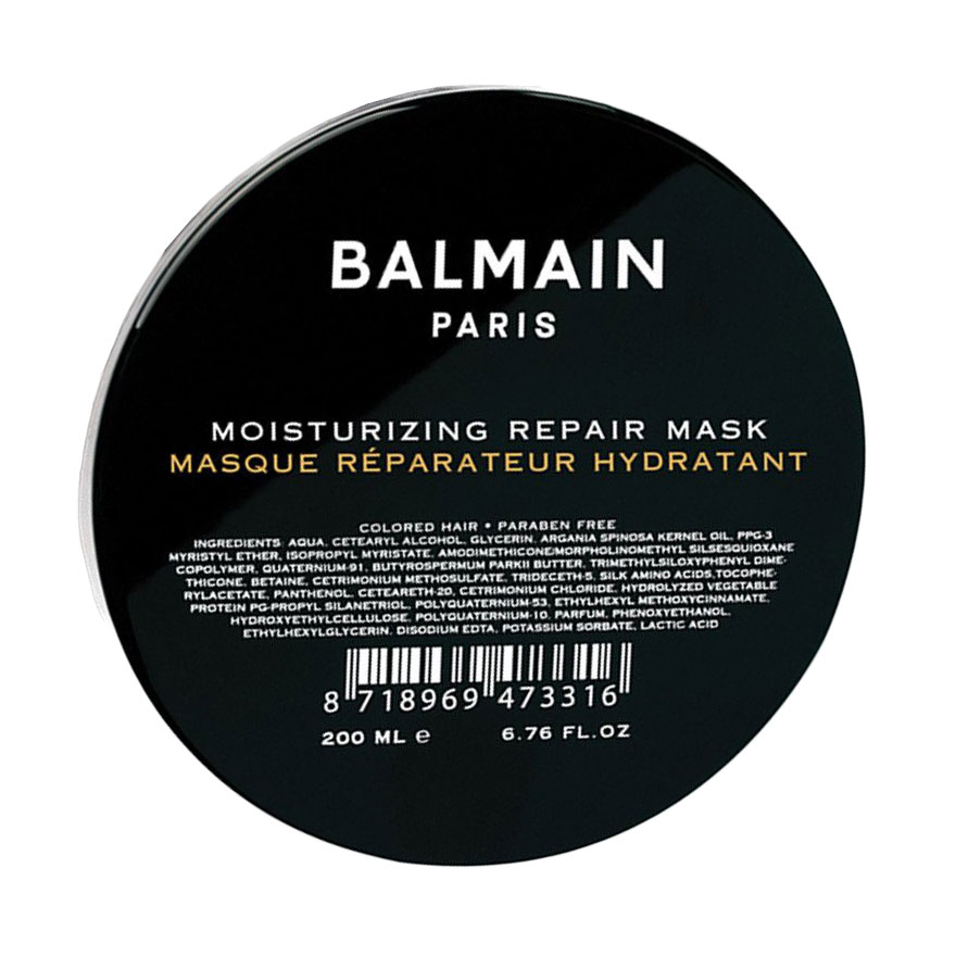 Зволожувальна та відновлювальна маска Balmain Paris Hair Moisturizing Repair Mask для сухого та фарбованого волосся, 200 мл