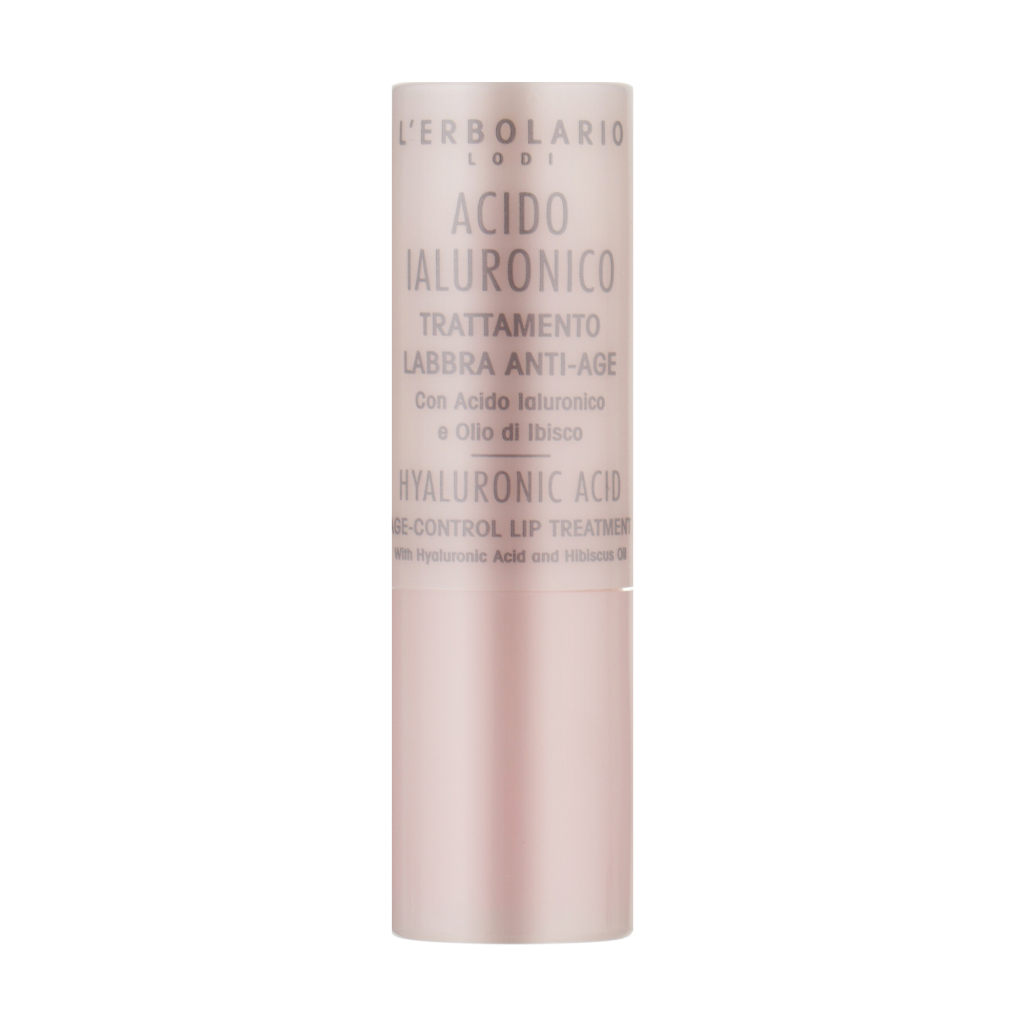 Зволожувальна та живильна гігієнічна помада для губ L'Erbolario Hyaluronic Acid Age-Control Lip Treatment з гіалуроновою кислотою, 4.5 мл