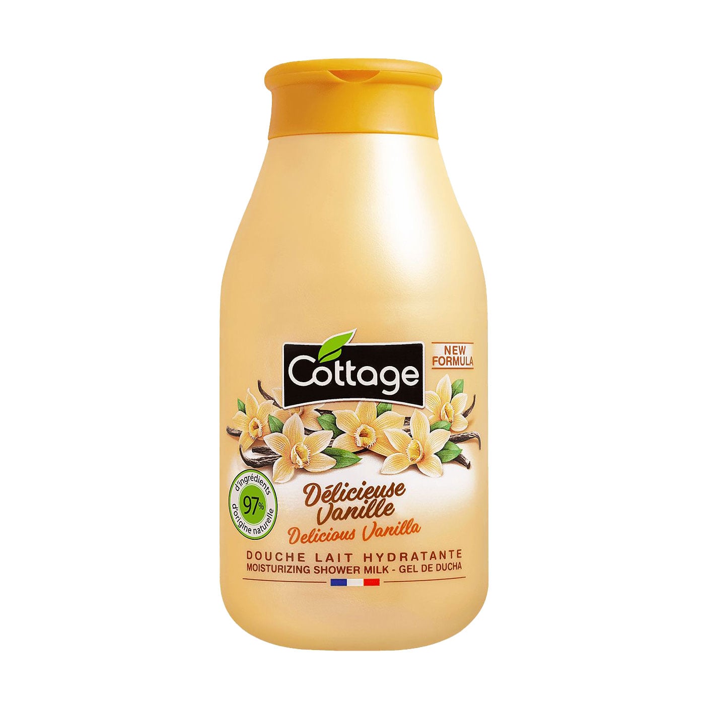 Зволожувальне молочко для душу Cottage Moisturizing Shower Milk, Delicious Vanilla, 250 мл