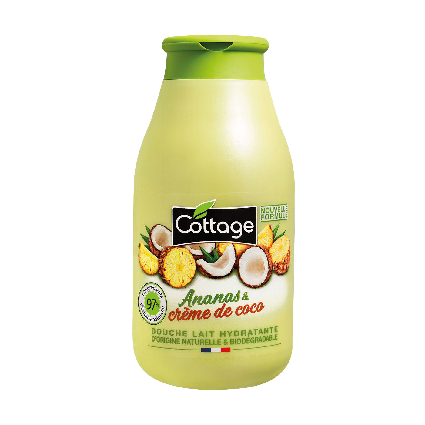 Зволожувальне молочко для душу Cottage Moisturizing Shower Milk, Pineapple &amp; Coconut Cream, 250 мл