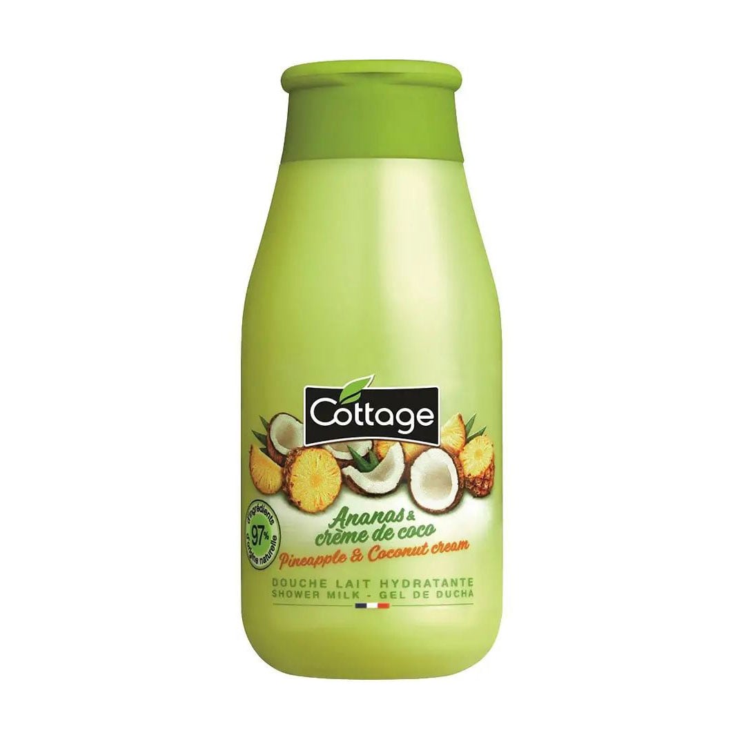 Зволожувальне молочко для душу Cottage Moisturizing Shower Milk, Pineapple &amp; Coconut Cream, 50 мл